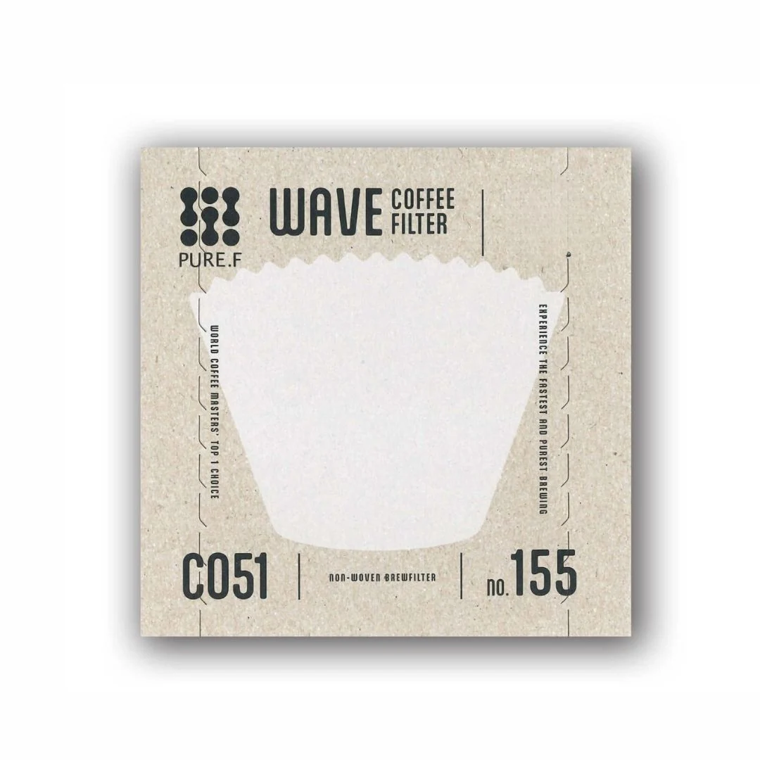 Pure.F Nonwoven High Extraction Coffee Filter Plant Based - Wave